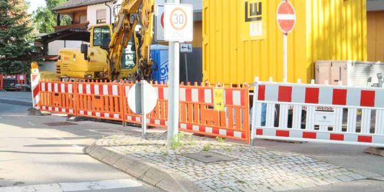 Eine Baustelle im RSV Gebiet